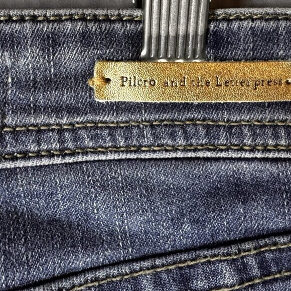 Pilcro and the Letterpress Slim Straight Jeans Anthro Mid-Rise Jewels Sz 28 - Picture 4 of 9